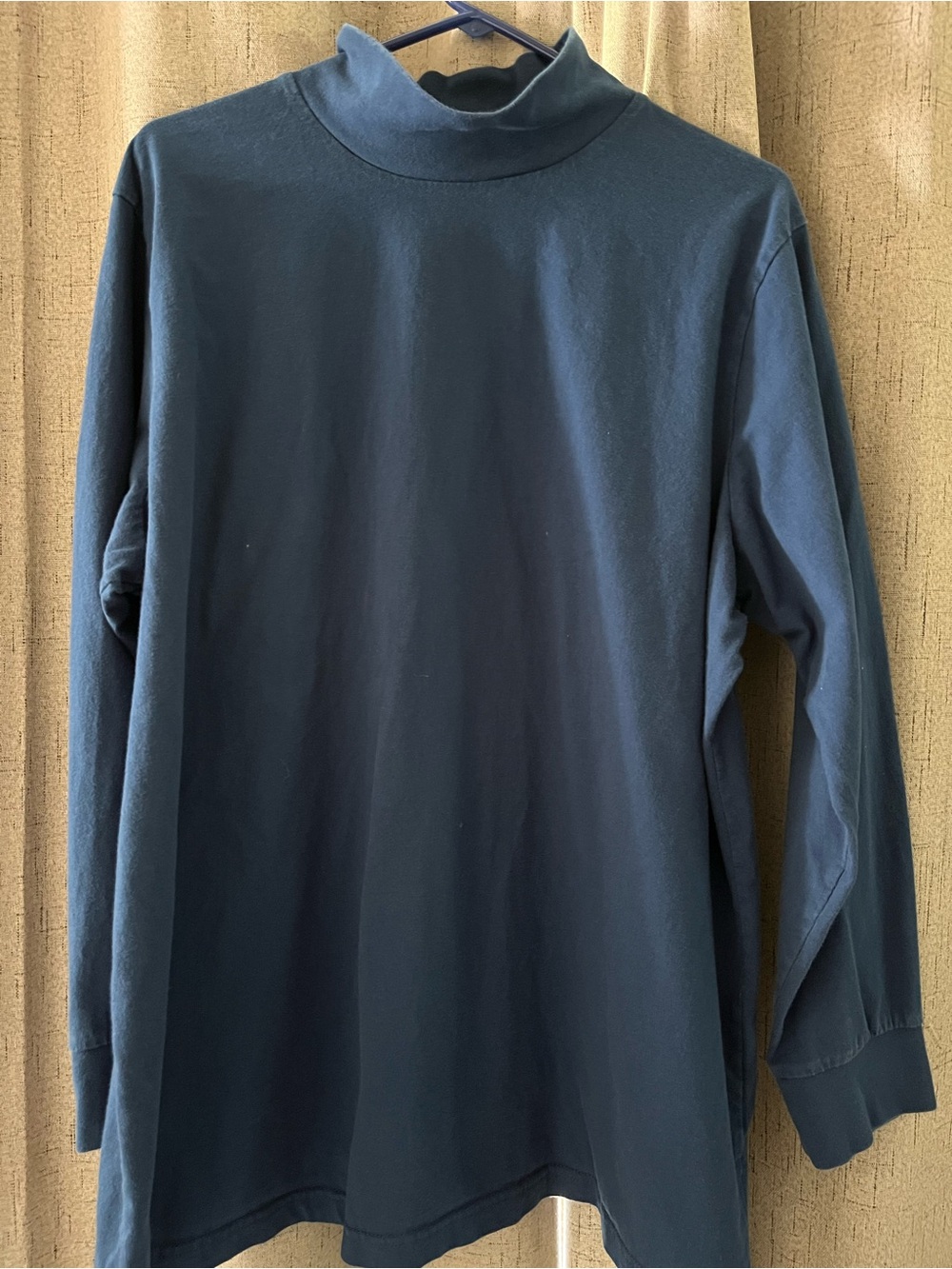 Women’s Classic Long Sleeve Mock Neck Tee - Navy
